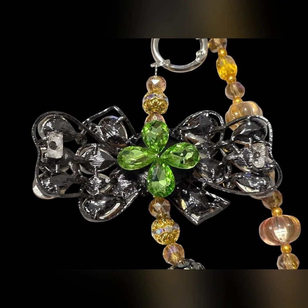 Elegant Crystal Bow Bag Charm